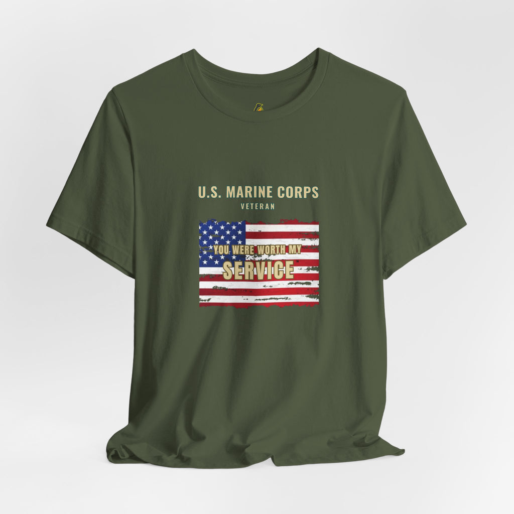 Copy of Worth — U.S. Marine Corps Veteran T-Shirt