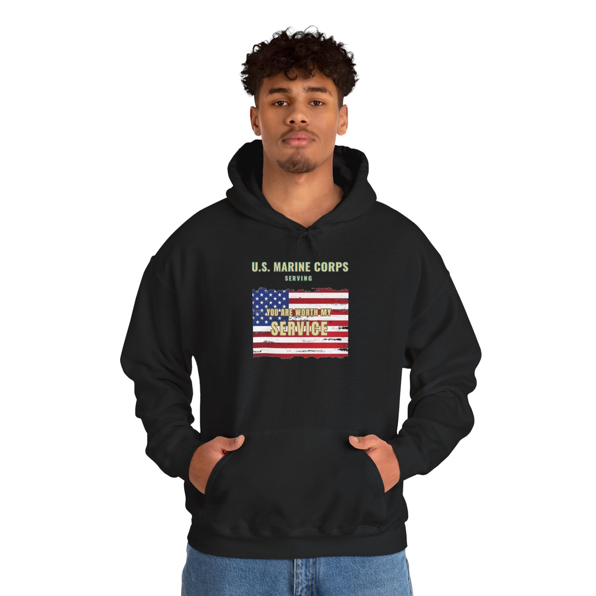 Worth — U.S. Marine Corps Serving Hoodie